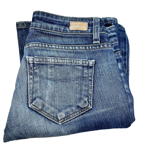 Paige Laurel Canyon Flare Leg Medium Wash Jeans - Picture 7 of 10